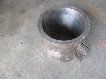 工裝修復(fù)紙機(jī)烘缸軸磨損