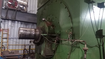 破碎機(jī)電機(jī)聯(lián)軸器軸頭磨損現(xiàn)場(chǎng)修復(fù)
